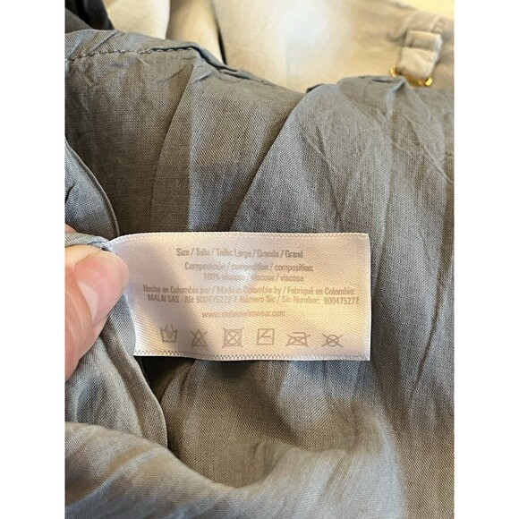 Malai Mini Tank Slip Dress, Sea Foam ombré, fully lined, Vacay Beach Dress NEW L - Picture 13 of 14